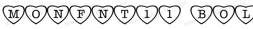 MonFnt11 Bold字体转换